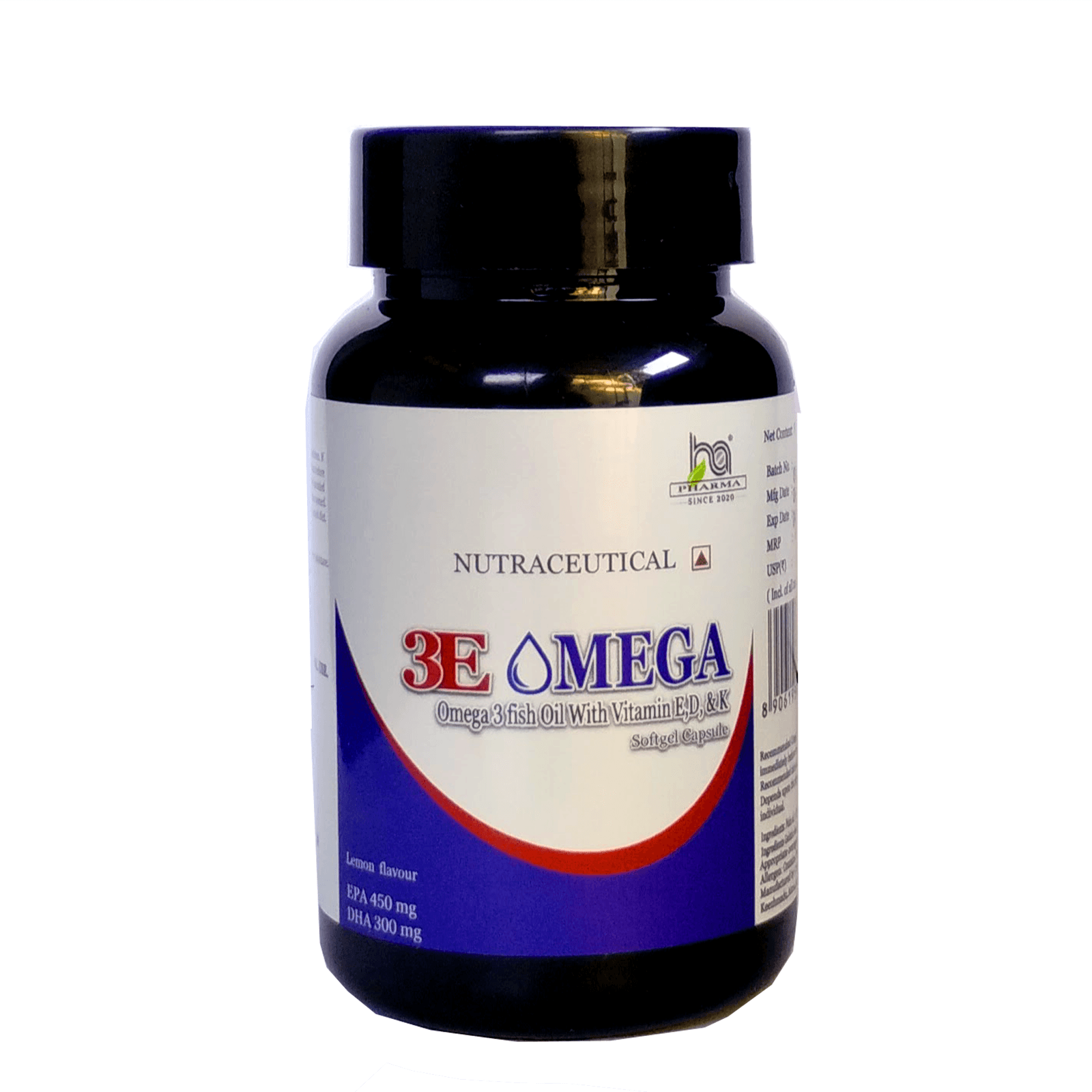 3E Omega 30-capsule bottle